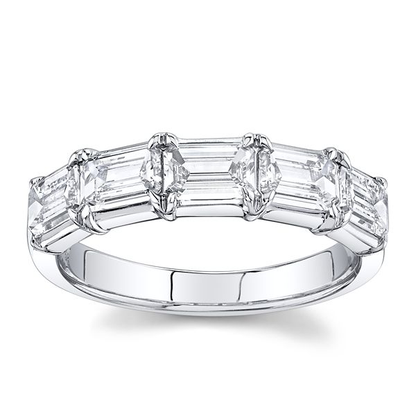 Christopher Designs Lab-Grown 14k White Gold Diamond Wedding Band 1 ct. tw.