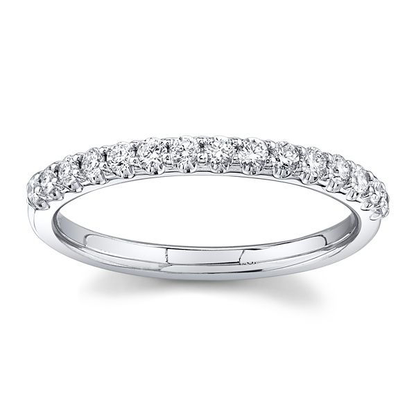 Christopher Designs Lab-Grown 14k White Gold Diamond Wedding Band 1/3 ct. tw.