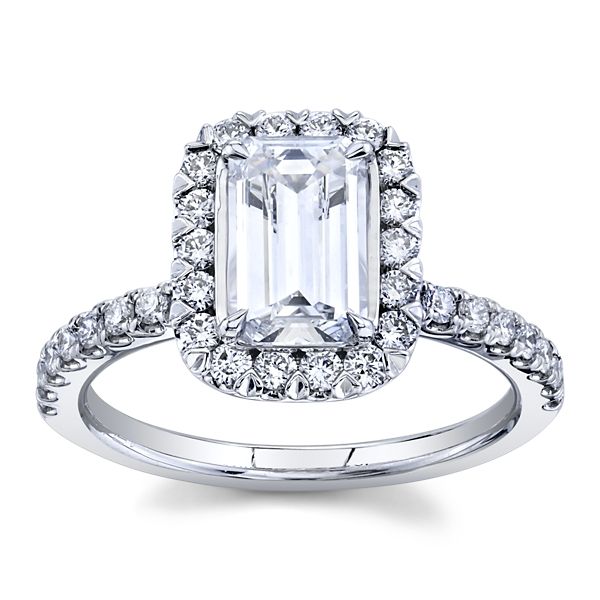 Christopher Designs Lab-Grown 14k White Gold Diamond Engagement Ring 1 1/2 ct. tw.