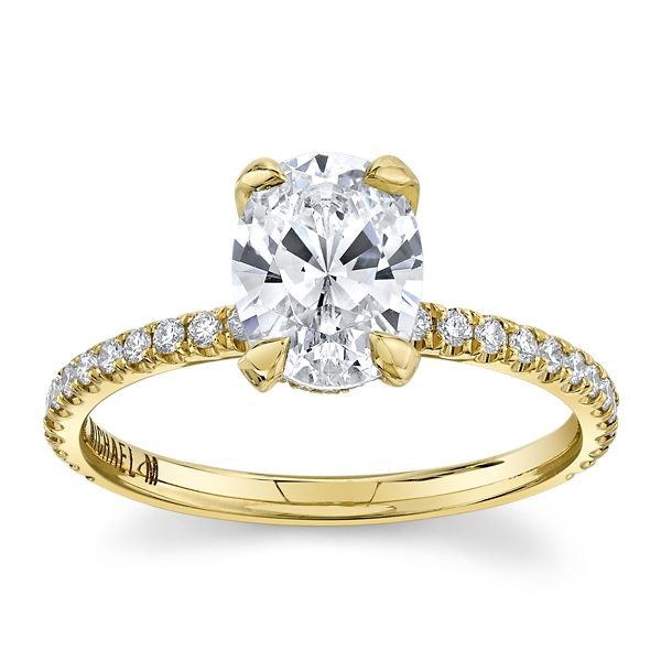 Michael M. 18k Yellow Gold Diamond Engagement Ring Setting 1/3 ct. tw.