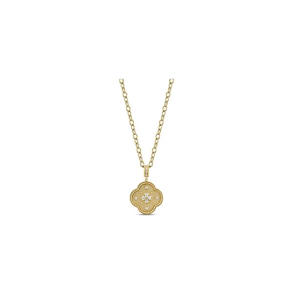 Doves 18k Yellow Gold Diamond Pendant 1/6 ct. tw.