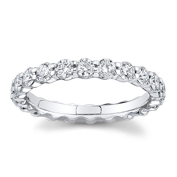 Memoire Platinum Diamond Eternity Wedding Band 1 1/3 ct. tw.