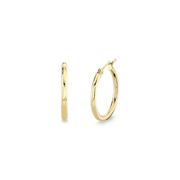 14k Yellow Gold Hoop Earrings