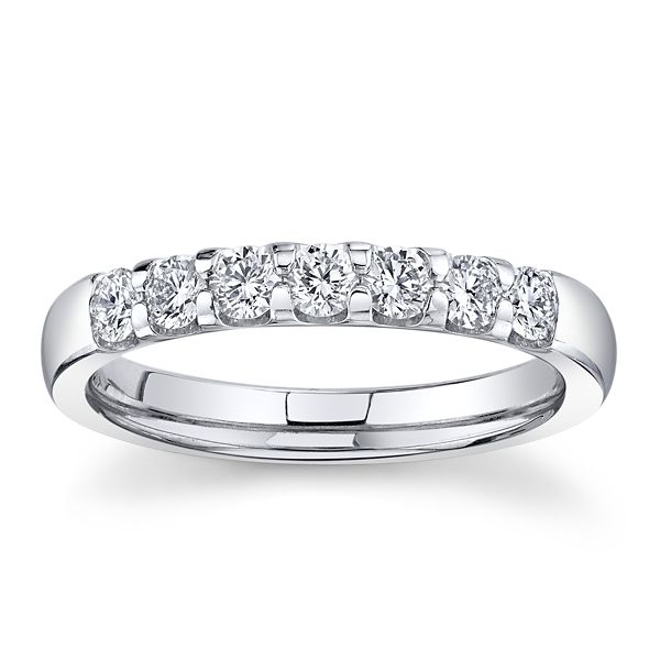 Memoire Platinum Diamond Wedding Band 1/2 ct. tw.