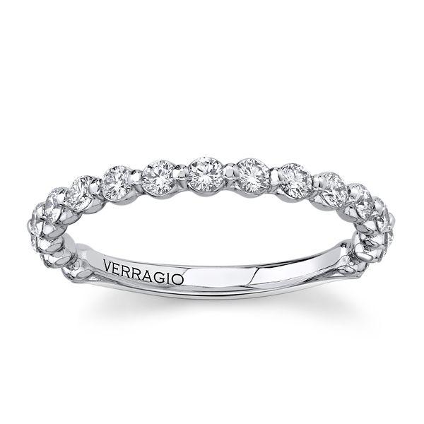 Verragio 14k White Gold Diamond Wedding Band 1/2 ct. tw.