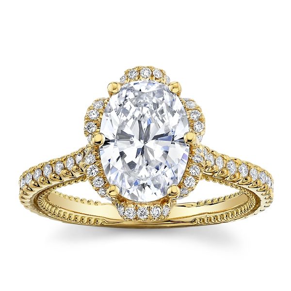 Verragio 18k Yellow Gold Diamond Engagement Ring Setting 1/2 ct. tw.