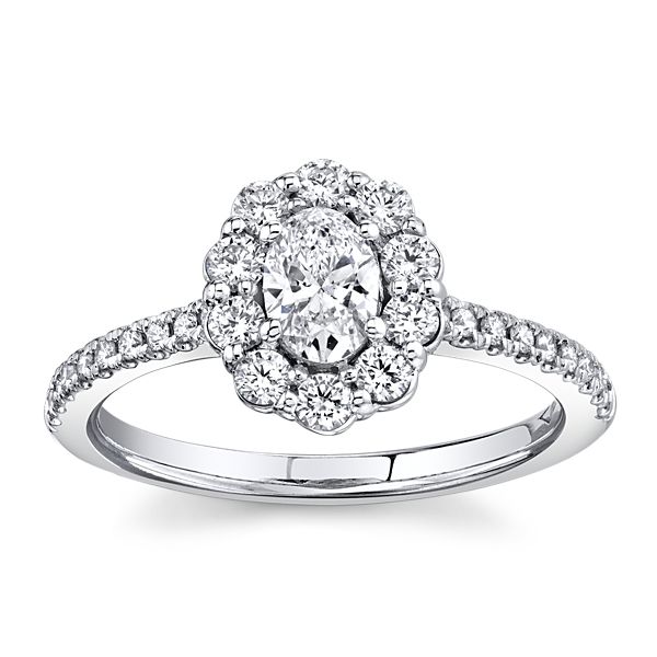 Cherish 14k White Gold Diamond Engagement Ring 3/4 ct. tw.