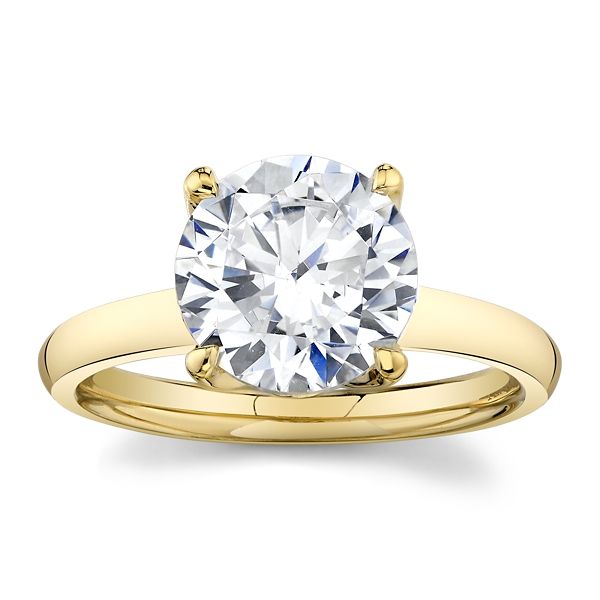 14k Yellow Gold Diamond Engagement Ring Setting .05 ct. tw.