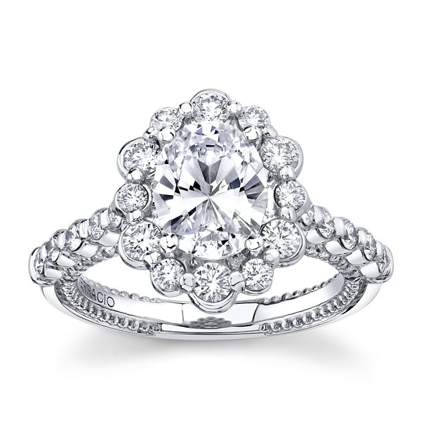 Verragio 18k White Gold Diamond Engagement Ring Setting 1 ct. tw.