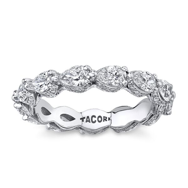 Tacori 18k White Gold Diamond Wedding Band 2 1/4 ct. tw.