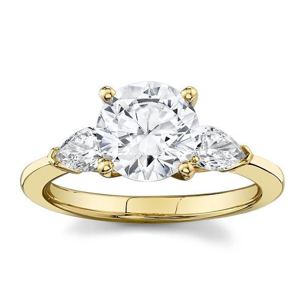 14k Yellow Gold Diamond Engagement Ring Setting 1/2 ct. tw.