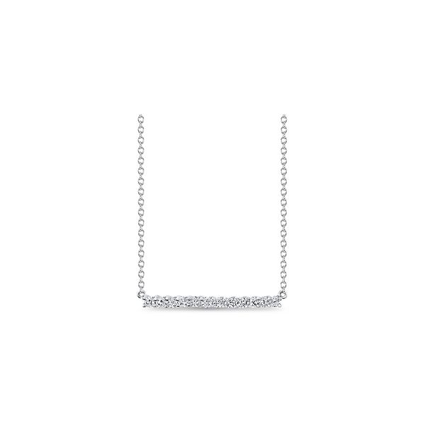 Memoire 18k White Gold Diamond Necklace 1/4 ct. tw.