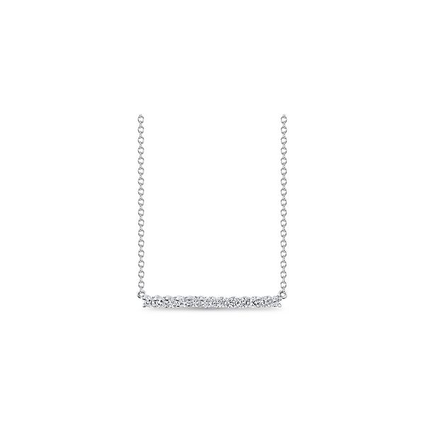 Memoire 18k White Gold Diamond Necklace 1/4 ct. tw.