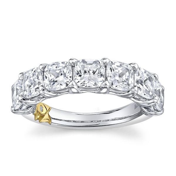A.Jaffe 18k White Gold and 18k Yellow Gold Diamond Wedding Band 5 ct. tw.
