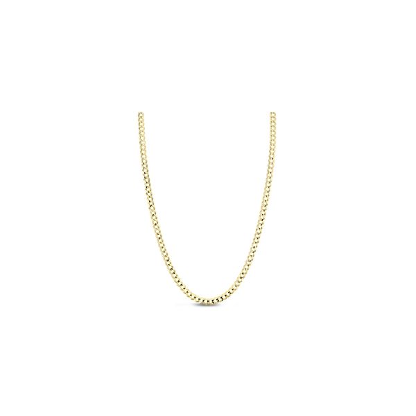 14k Yellow Gold 22" Curb Chain Necklace