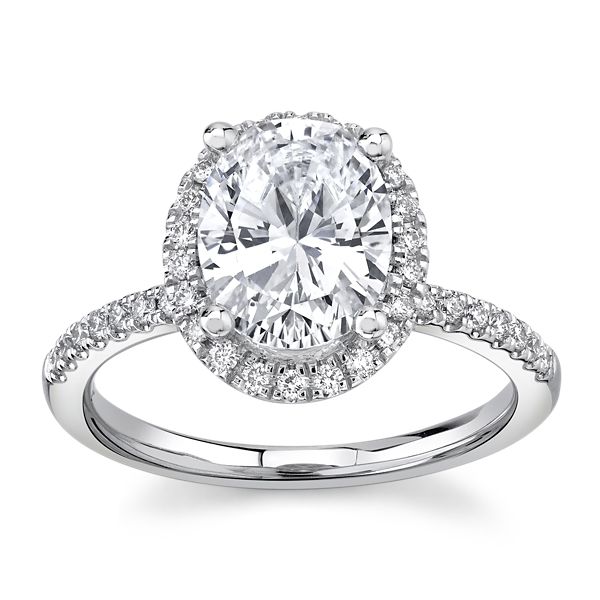 RB Signature 14k White Gold Diamond Engagement Ring Setting 1/3 ct. tw.