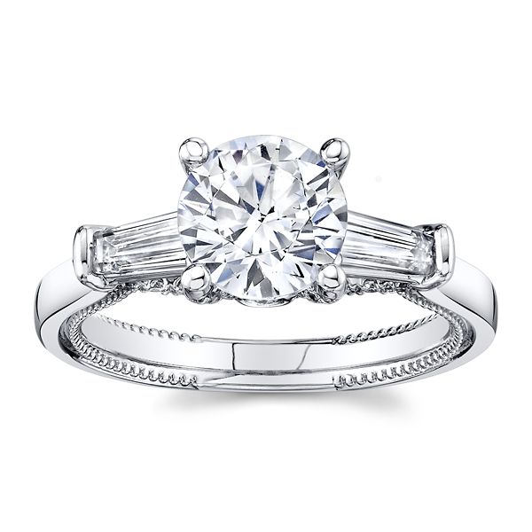 Verragio 14k White Gold Diamond Engagement Ring Setting 5/8 ct. tw.