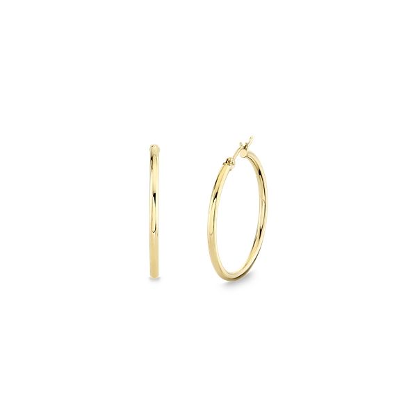 14k Yellow Gold Hoop Earrings