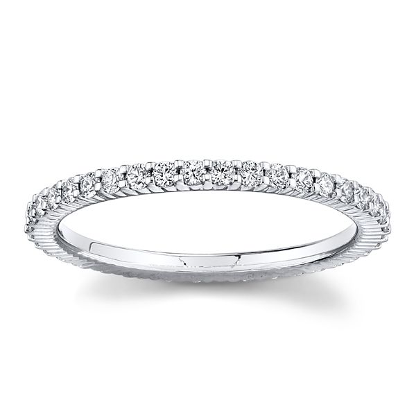 Memoire Platinum Diamond Eternity Wedding Band 1/2 ct. tw.