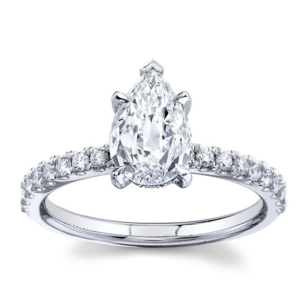 Christopher Designs Lab-Grown 14k White Gold Diamond Engagement Ring 1 1/3 ct. tw.