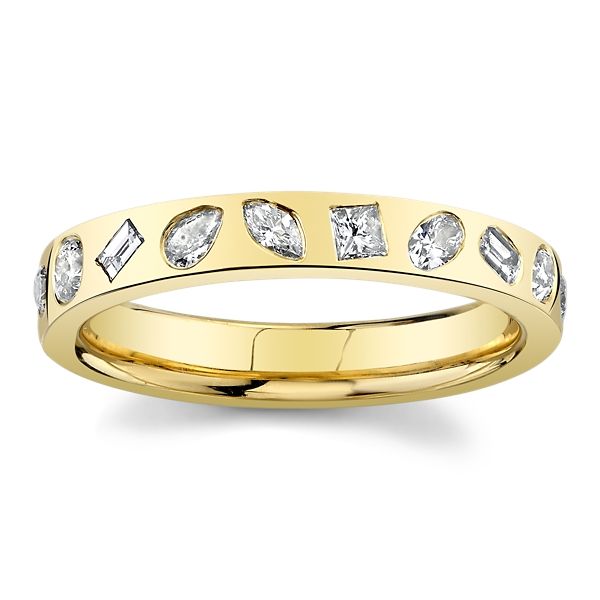 RB Signature 14k Yellow Gold Diamond Wedding Band 3/8 ct. tw.
