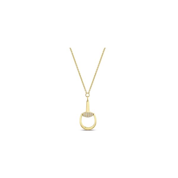 Doves 18k Yellow Gold Diamond Necklace 1/8 ct. tw.