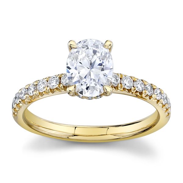 RB Signature 14k Yellow Gold Diamond Engagement Ring Setting 1/3 ct. tw.