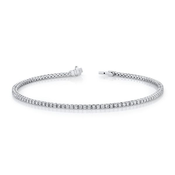 Memoire 18k White Gold Diamond Bracelet 1 1/3 ct. tw.