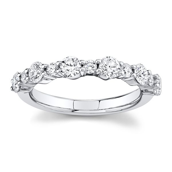 LUXE 14k White Gold Diamond Wedding Band 7/8 ct. tw.