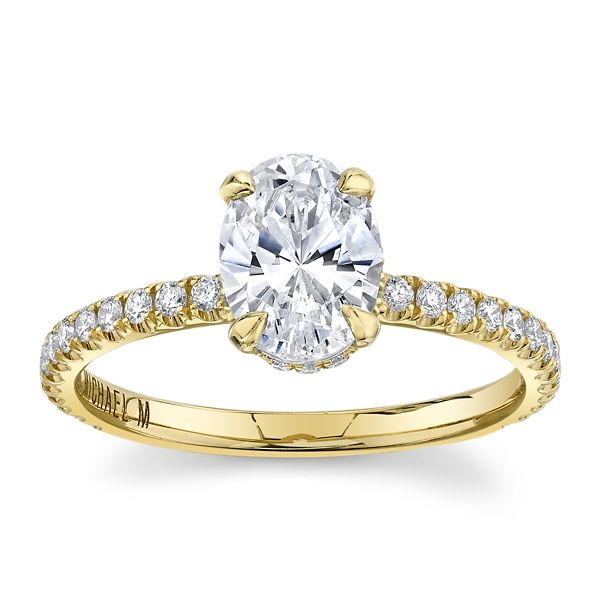 Michael M. 18k Yellow Gold Diamond Engagement Ring Setting 1/4 ct. tw.