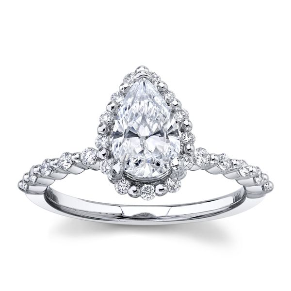 RB Signature 14k White Gold Diamond Engagement Ring Setting 1/4 ct. tw.