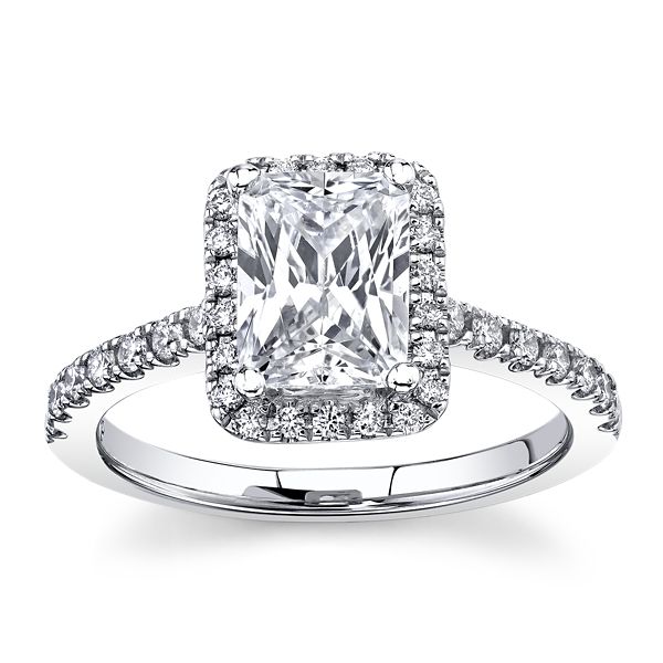 RB Signature 14k White Gold Diamond Engagement Ring Setting 1/3 ct. tw.