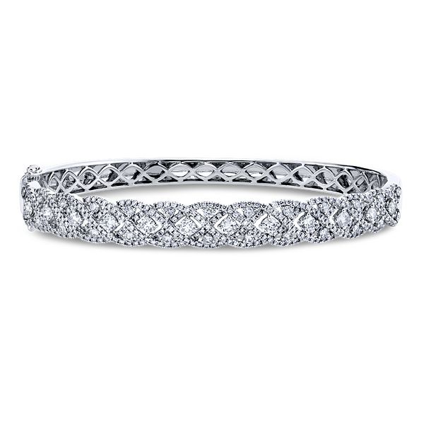 18k White Gold Diamond Bracelet 2 1/4 ct. tw.