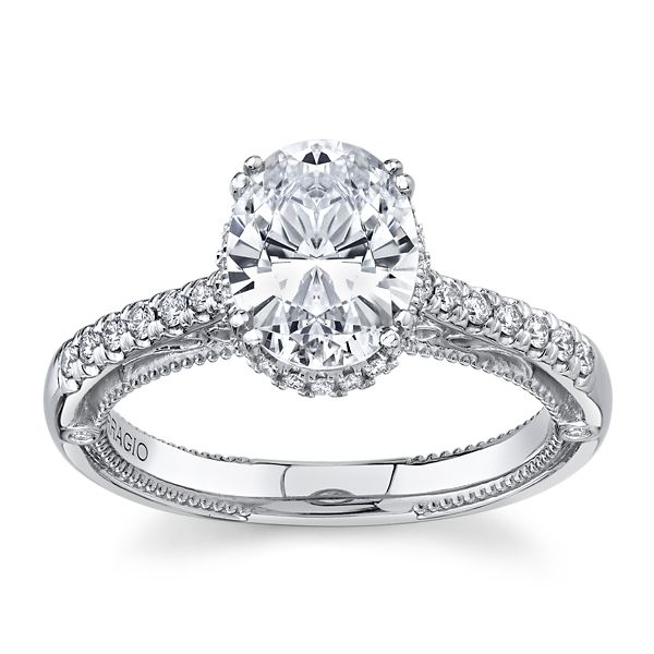 Verragio 18k White Gold Diamond Engagement Ring Setting 1/4 ct. tw.