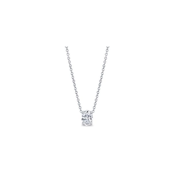 Eternalle Lab-Grown 14k White Gold Solitaire Diamond Pendant 1/2 ct. tw.