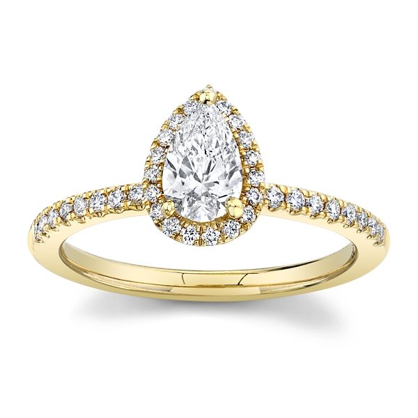 Poem 14k Yellow Gold Diamond Engagement Ring 3/4 ct. tw.