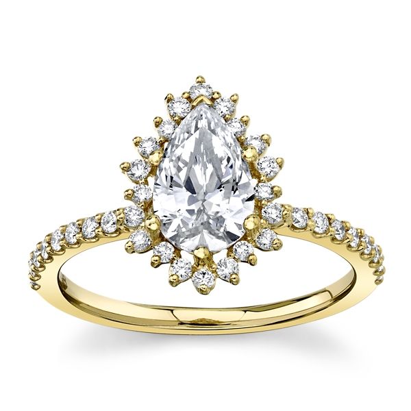 RB Signature 14k Yellow Gold Diamond Engagement Ring Setting 1/4 ct. tw.