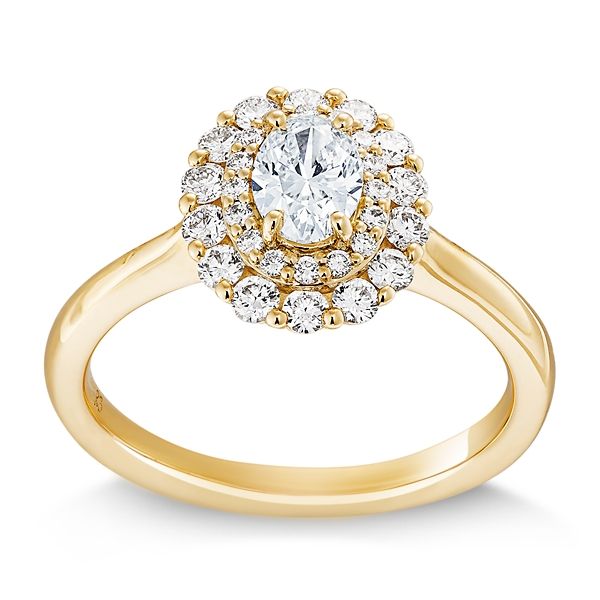 Poem 14k Yellow Gold Diamond Engagement Ring 7/8 ct. tw.