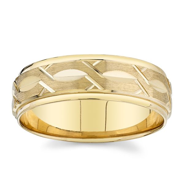 14k Yellow Gold 6.5 mm Wedding Band