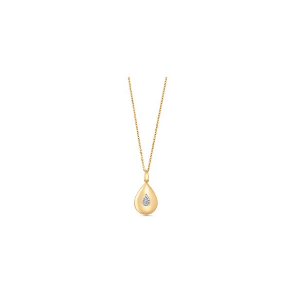 Sara Weinstock 18k Yellow Gold Diamond Necklace .07 ct. tw.