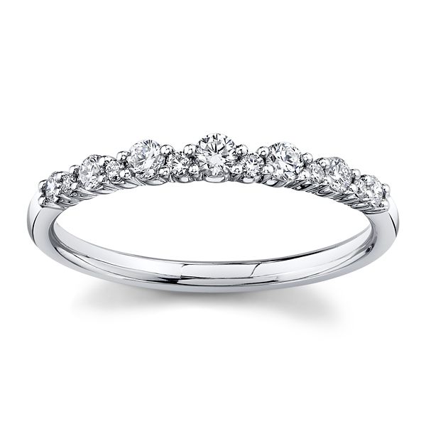 14k White Gold Diamond Wedding Band 1/4 ct. tw.