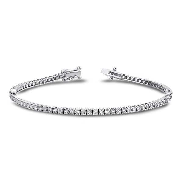 14k White Gold Diamond Bracelet 2 ct. tw.