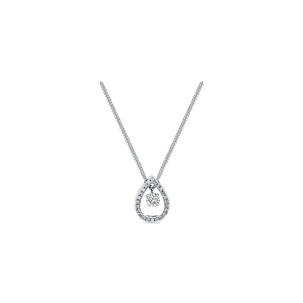 14k White Gold Diamond Pendant 1/4 ct. tw.