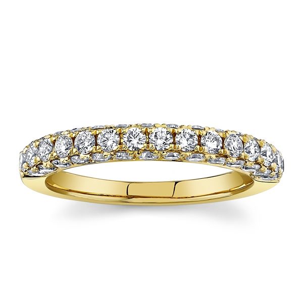 LUXE 14k Yellow Gold Diamond Wedding Band 1 ct. tw.