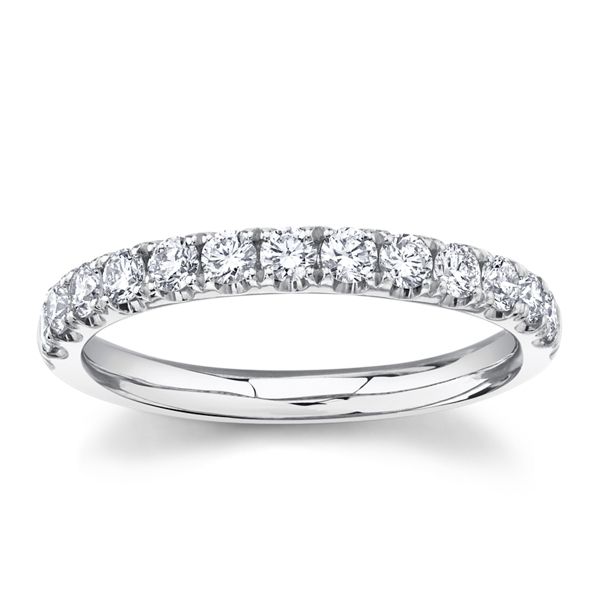 Divine 14k White Gold Diamond Wedding Band 1/3 ct. tw.