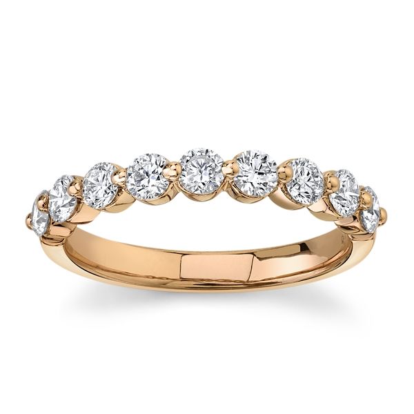 Divine 18k Rose Gold Diamond Wedding Band 3/4 ct. tw.