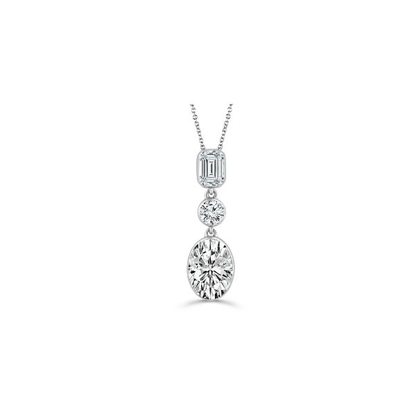 Skyset 14k White Gold Lab-Grown Diamond Pendant 1 1/3 ct. tw.