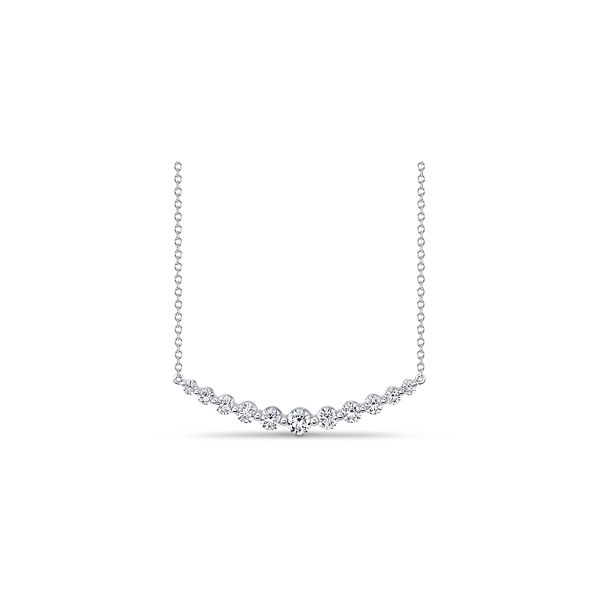 Memoire 18k White Gold Diamond Necklace 1 ct. tw.