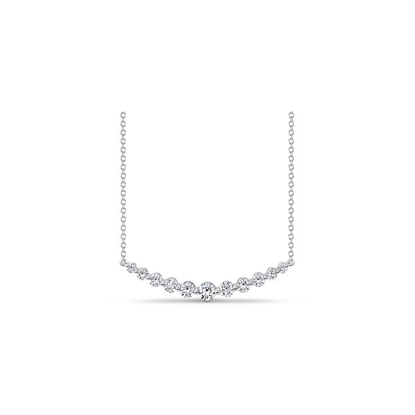 Memoire 18k White Gold Diamond Necklace 1 ct. tw.