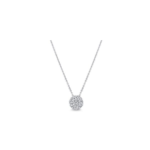 Memoire 18k White Gold Diamond Necklace 1 ct. tw.